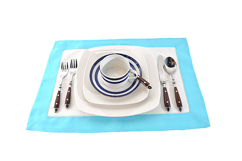 Table Placemat. Aquarius Blus