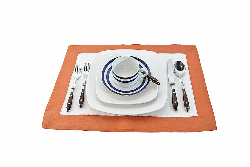 Table Placemat. Burnt Orange