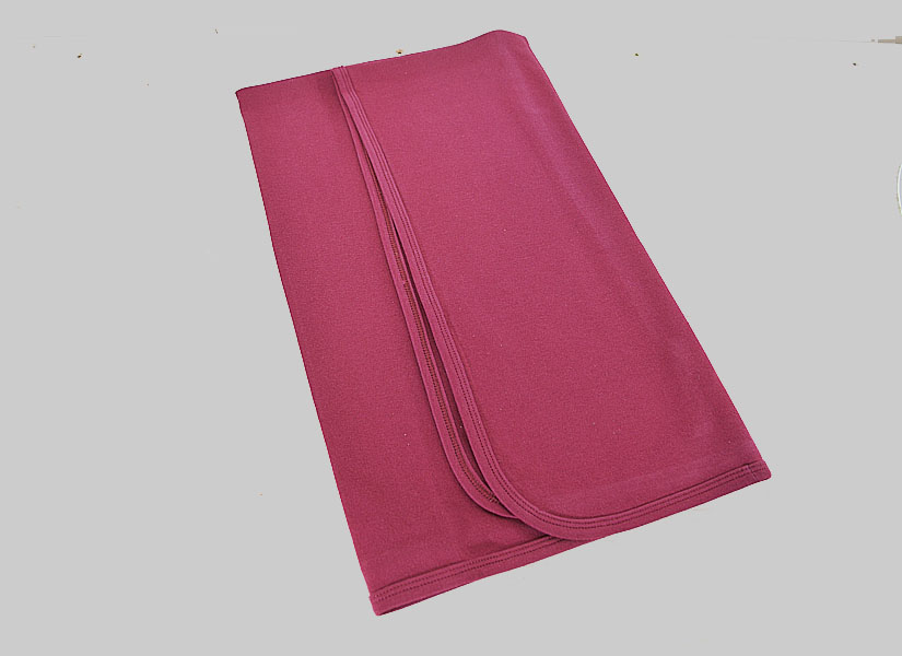 burgundy color Baby Receiving Blanket