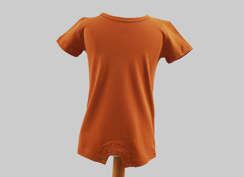 Boy Romper Snap Up. High End Knit Cotton