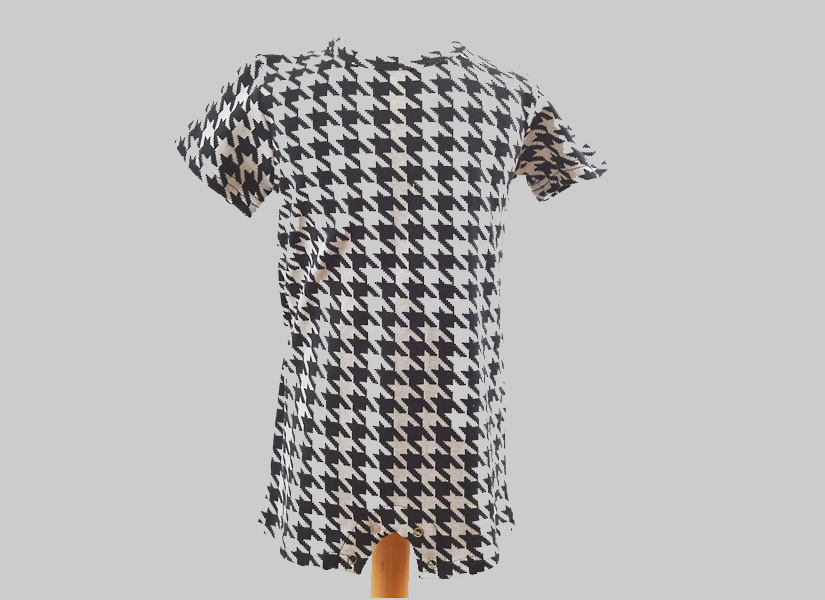 Houndstooth Boy Romper Snap Up