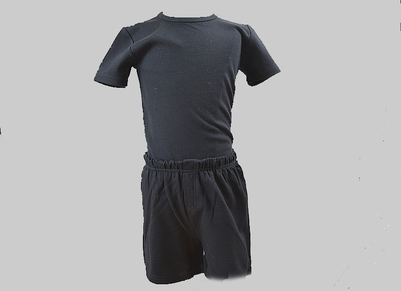 Black Color Boy T and Boy Short Set