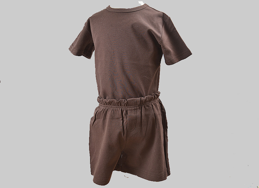 Chocolate Brown Boy T and Boy Short Set