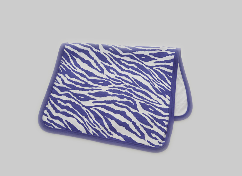 Purple Zebra Baby Burp Cloth
