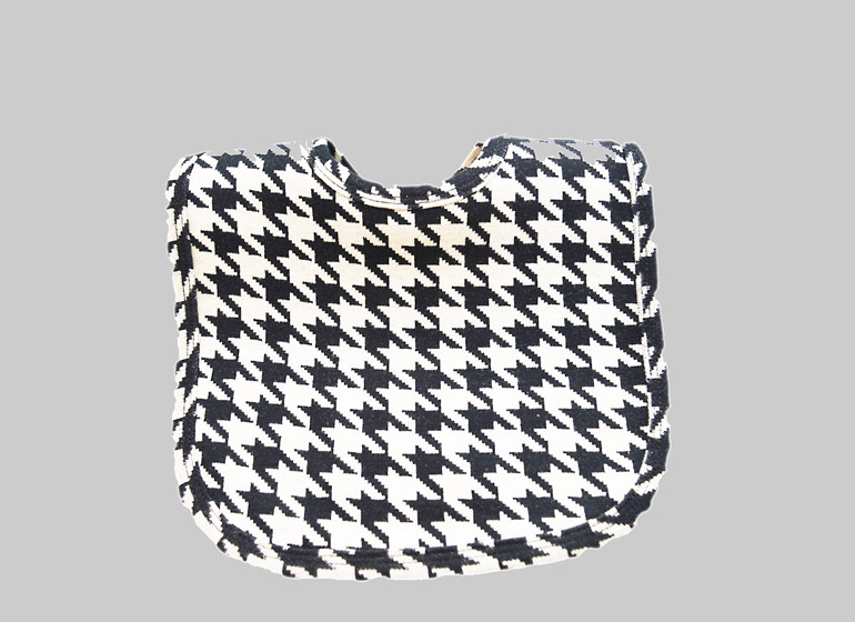Houndstooth, Baby Bib Toddler Size