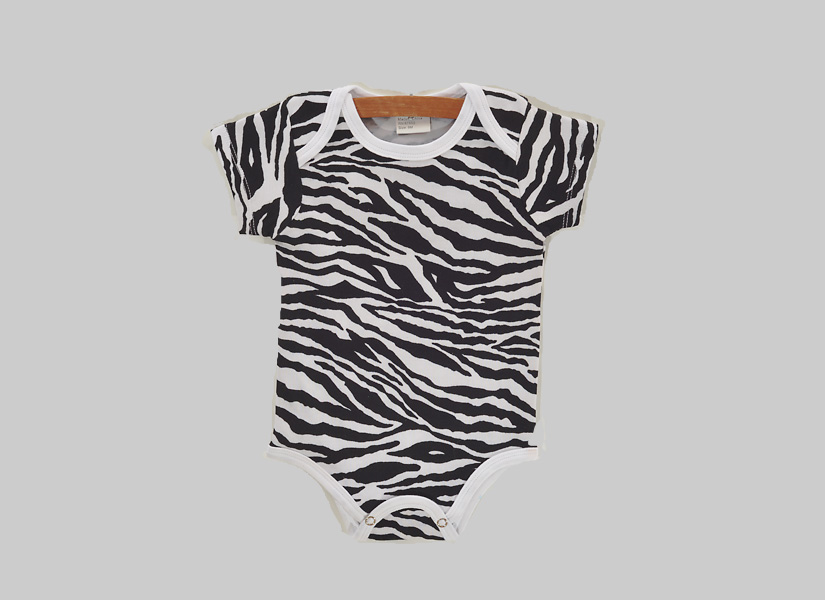 Black Zebra, baby jumpsuit