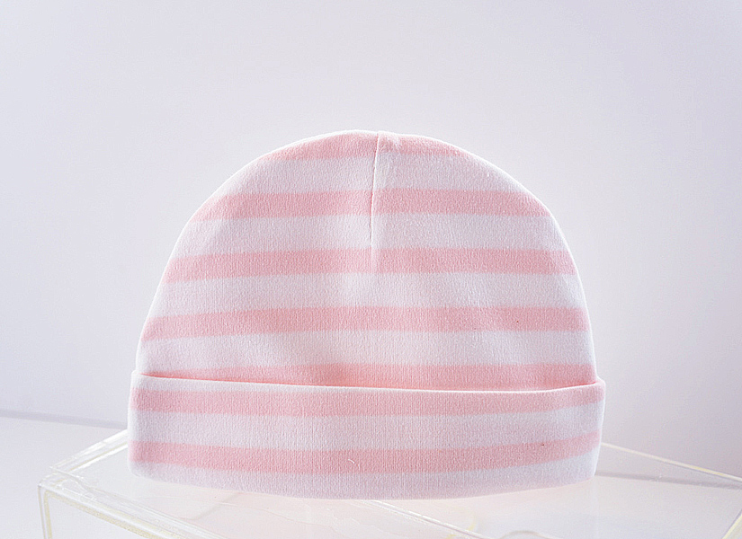 Pastel Pink Striped, Baby caps