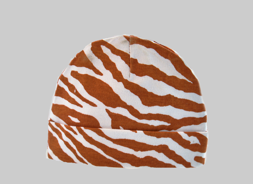 Baby Cap with Big Hot Pink Dots..