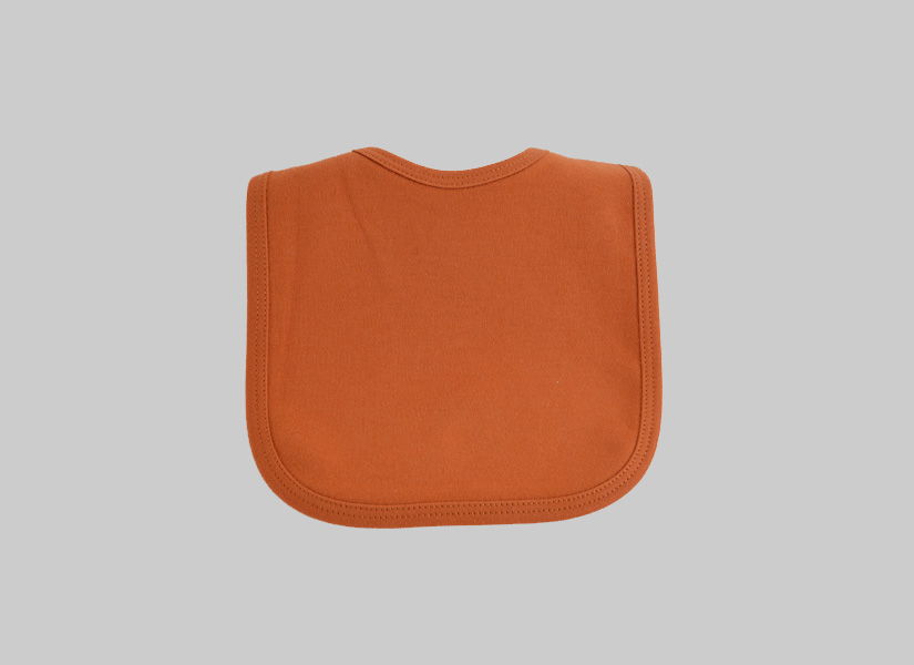 Burnt Orange color Infant Baby Bib