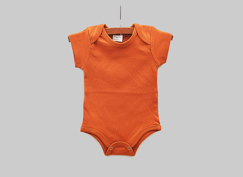 burnt orange color baby jumpsuit