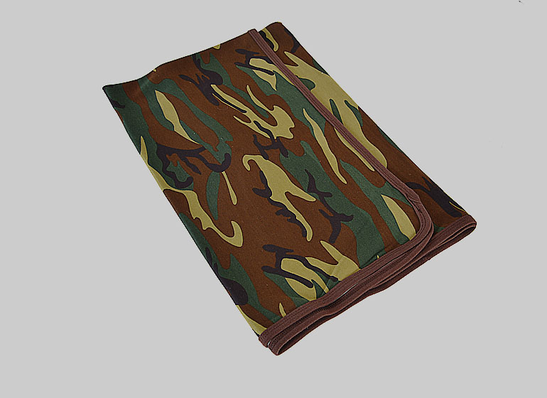 Baby Receiving Blanket Hot Orange Chevron