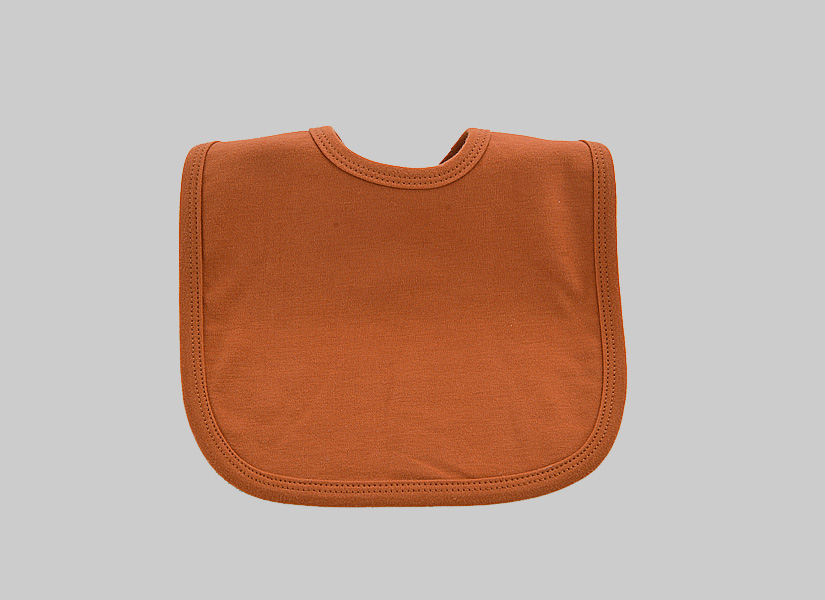 Burnt Orange color bib toddler size