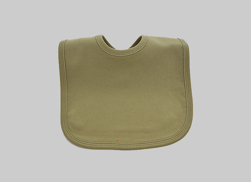 Plain Camo Green Color Toddler Bib
