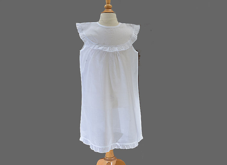 baby & toddler girl sleeveless soft white dress