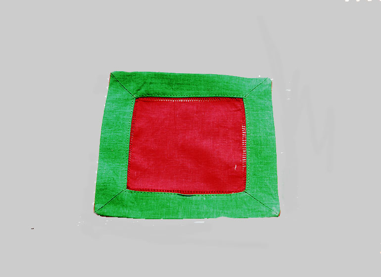 Textiles Napkin Cocktail 6×6″ Double Colors.