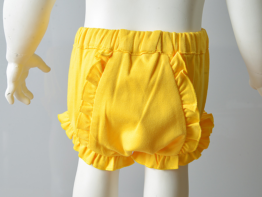 LSU Gold color Diaper Cover Ruffled