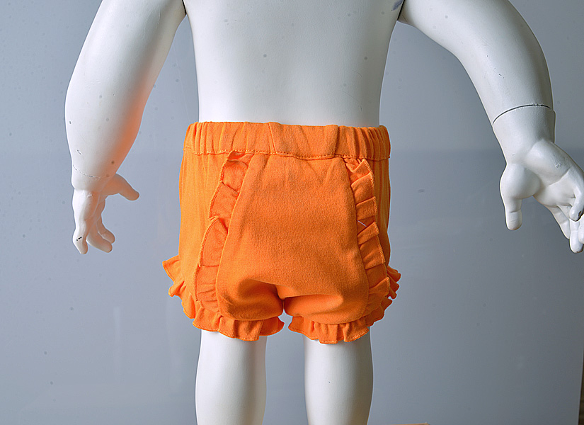 Diaper Cover Ruffles Bloomer. Knitted Cotton