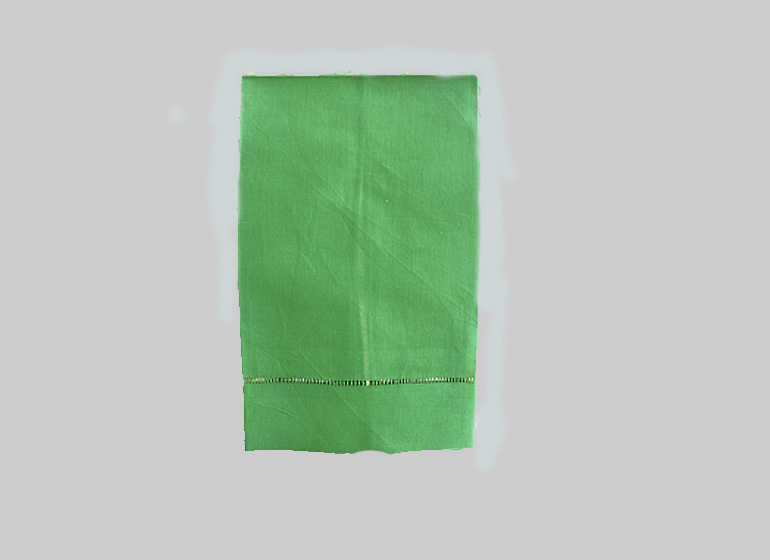 Xmas Green Color Guest Towel