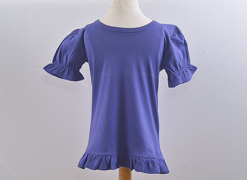 LSU Purple Color Girl Toddler Ruffle Shirt