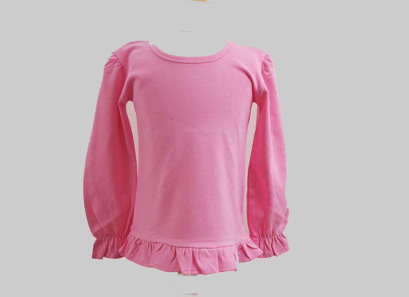 Girl Toddler Long Sleeves Ruffles Shirts