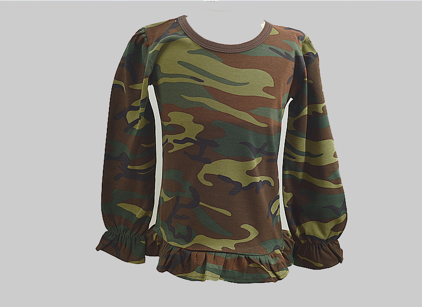 Camouflage Girl Toddler Long Sleeve Shirt