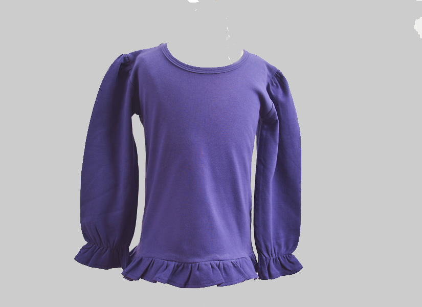 LSU Purple color Girl Toddler Long Sleeve Shirt