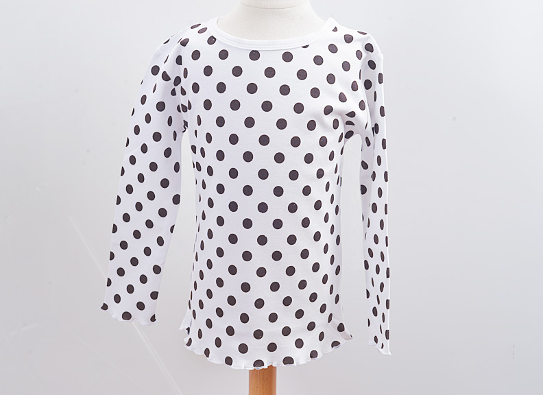 Big Brown Dots Girl Toddler T Shirt