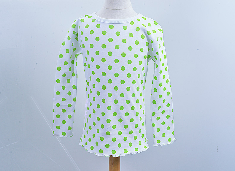 Big Hot Green Dots Girl Toddler T Shirt