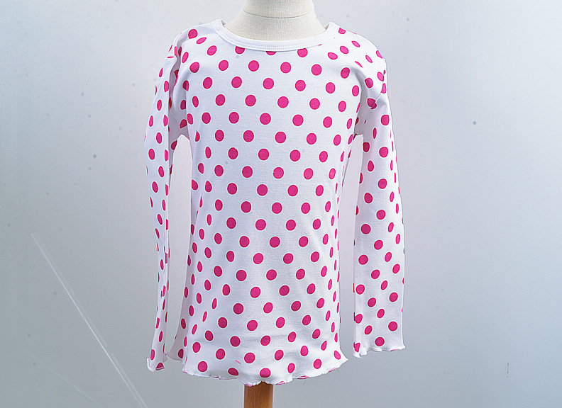 Big Hot Pink Dots Girl Toddler T Shirt