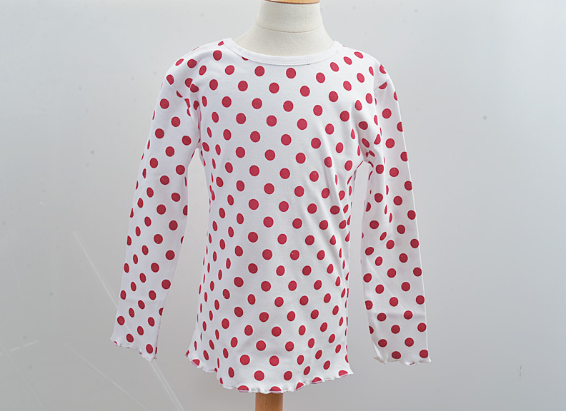 Big Red Dots Girl Toddler T Shirt