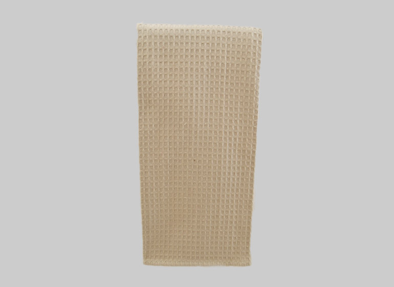 Almond Milk Color Waffle Weaves Kitchen Towel