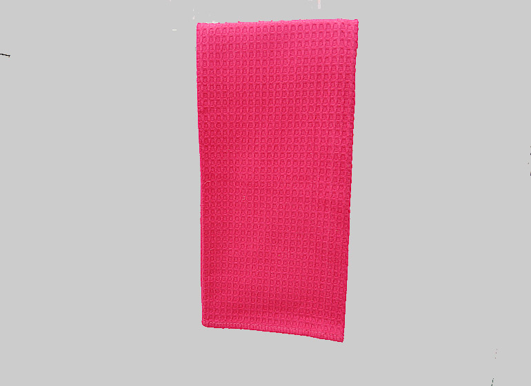 Hot Pink Waffle Weaves Kitchen Towel