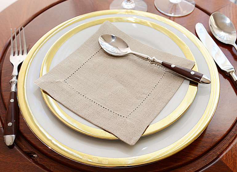 Textiles Home Linen Flax Linen Napkin 20″ & 22″