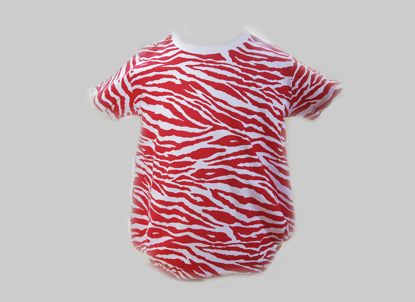 Red Zebra Baby Romper