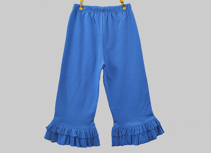 Girl Toddler Double Ruffle Flare Long Pant Zebra