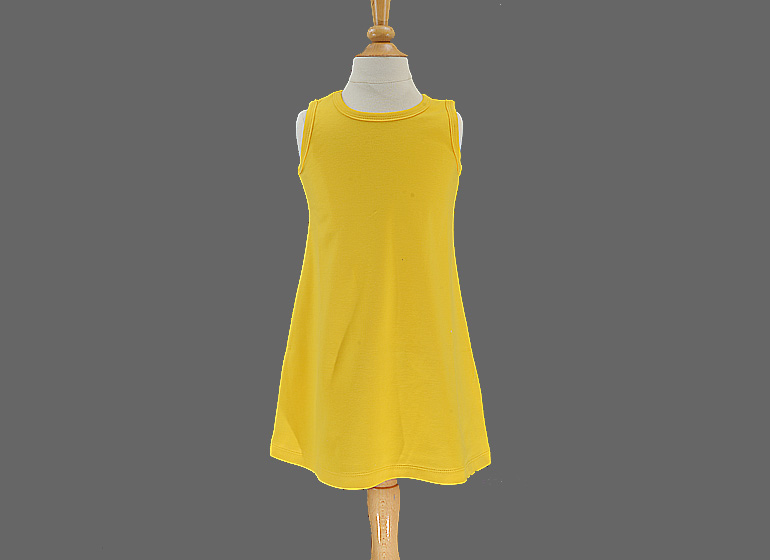 Gold Colorn Girl Toddler A Line Dress