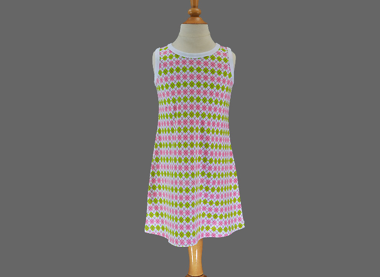 Hot Pink Hot Green Toddler Girl A Line Dress