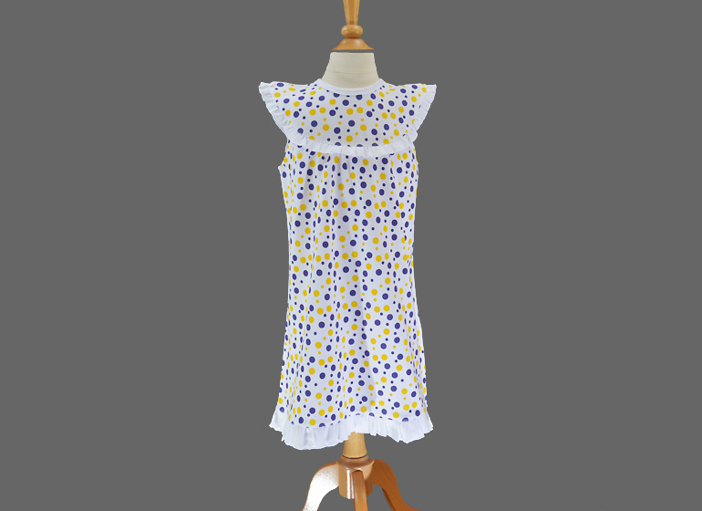 Dress Girl Toddler Purple & Gold Polka Dot, Hot Pink & Green Dots, Orange & Black Dots